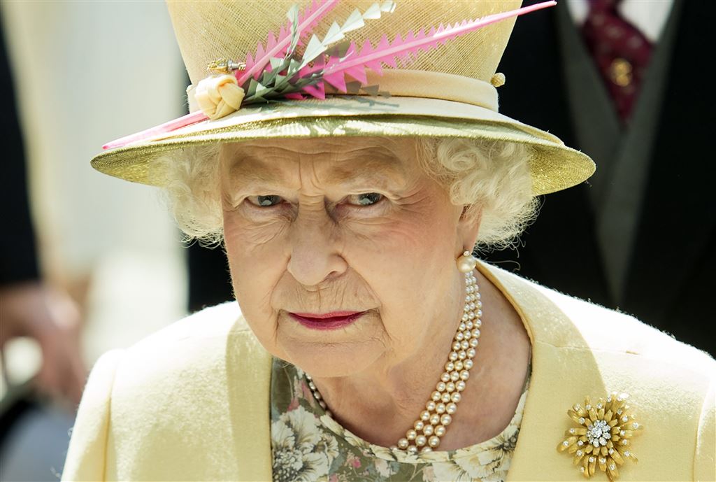 textuur Maan Bende Queen Elizabeth laat kleding zien - Vorsten