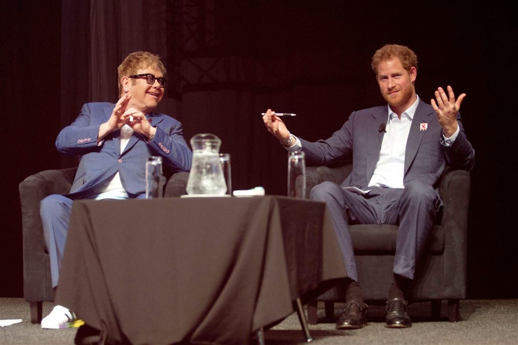 Prins Harry en Elton John